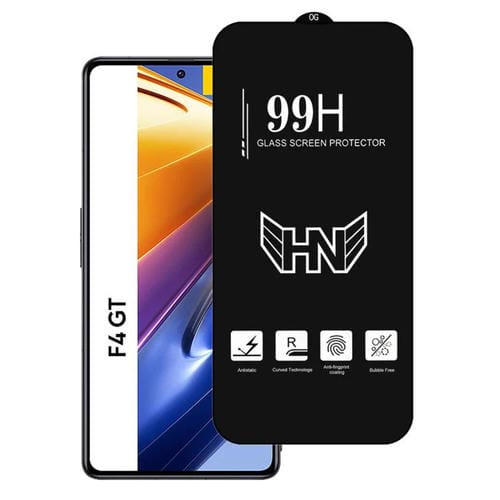 Película de Vidrio Templado de Pantalla Completa con Arco Grande de Aluminio Alto para Xiaomi Poco F4 Gt