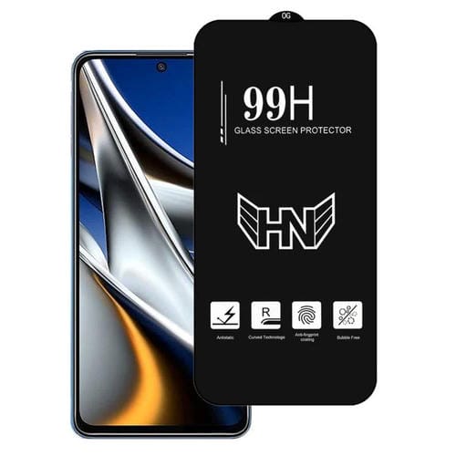 Película de Vidrio Templado de Pantalla Completa con Arco Grande de Aluminio Alto para Xiaomi Poco X4 Pro 5G