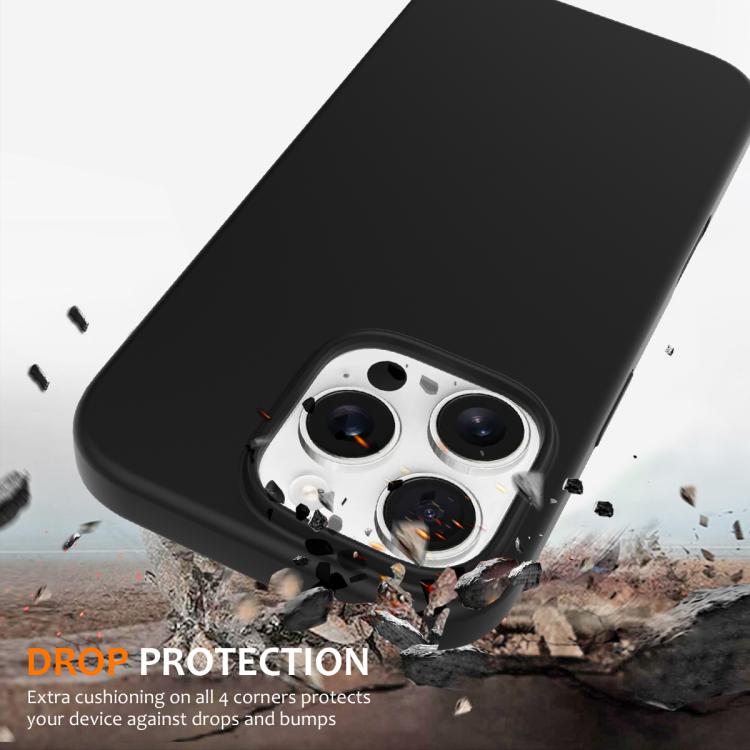 Funda de Silicona Magsafe para iPhone 16 Pro Max con BotĂłn de Control de CĂĄmara (Negra)