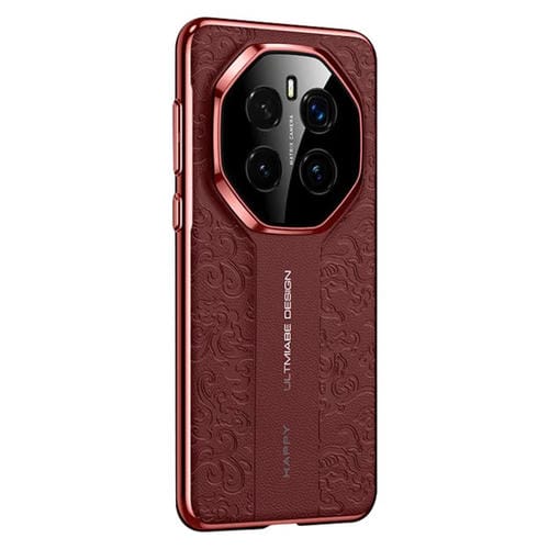Funda de Cuero para PC Honor Magic7 con Diseño Dragón en la Nube (Rojo)
