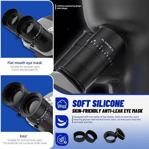 Microscope Stéréoscopique TrinOculaire Kaisi S8 avec Zoom 6.7-52X