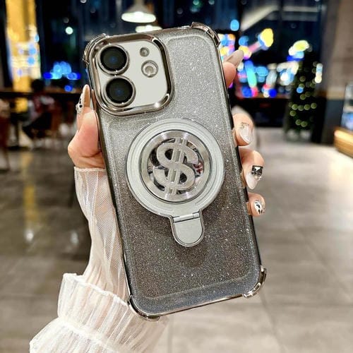 Funda para Teléfono con Soporte Magsafe y Película Lente iPhone 12 (Gris Titanio)