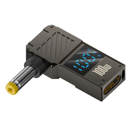Adaptador de Pantalla Digital Tipo C a CC para Carga de Computadora 100 W Diapasón 4,8 x 1,7 mm