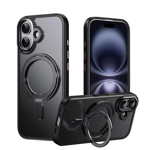 Funda magnética MagSafe de 360 grados para iPhone 17 (negra)