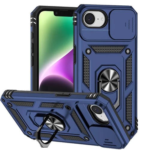 Funda para Teléfono Camshield iPhone 16E Soporte Deslizante (Azul)