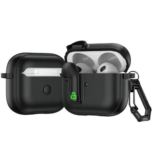 Funda Protectora para Auriculares Airpods 3 con Cierre (Negra)