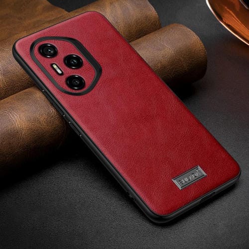 Funda Teléfono Cuero Híbrido TPU a Prueba de Golpes Honor 300 Pro Sulada (Rojo)