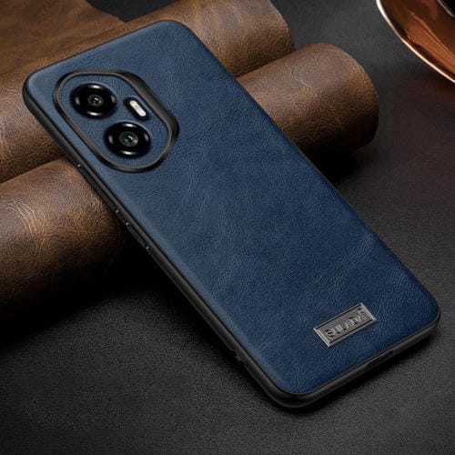 Funda de Teléfono Cuero Híbrido TPU a Prueba de Golpes para Honor 300 Sulada (Azul)