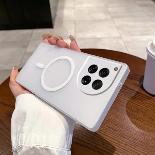 Funda para Teléfono OnePlus 12 Protección Contra Frío y Hielo (Blanca)