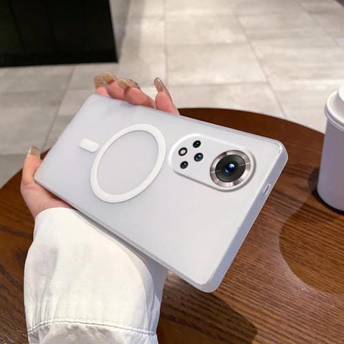 Funda para Teléfono Honor 50 Pro con Protección contra Frío e Hielo y Orificios Magsafe (Blanca)