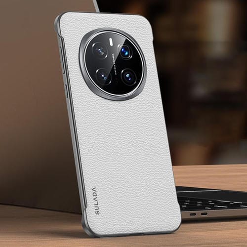 Funda Híbrida Honor Magic7 Sulada con Capa Superior de Piel de Vaca sin Marco (Blanca)