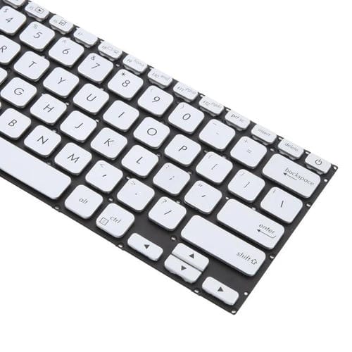 Teclado Asus Vivobook modelos X420 X420F X420Fa X420U A420F A420 A420U S420 S420Ua P1411F P1411Fa (Versão EUA) (Prateado)