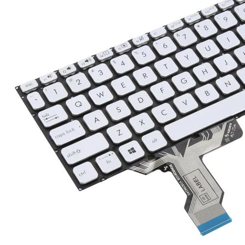 Teclado Asus Vivobook modelos X420 X420F X420Fa X420U A420F A420 A420U S420 S420Ua P1411F P1411Fa (Versão EUA) (Prateado)
