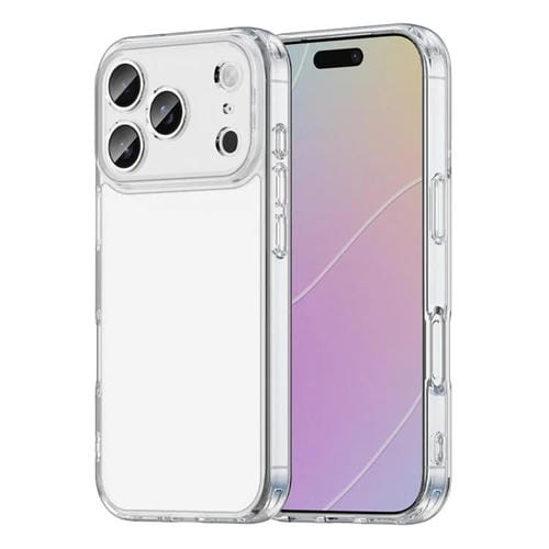 Funda híbrida de TPU y PC para iPhone 17 Pro, a prueba de golpes y airbag (transparente)