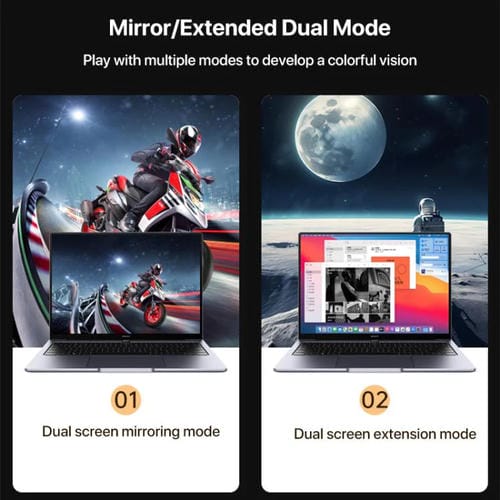 Cable adaptador YCE YCE-V286A Tipo-C a HDMI 2.1 8K (Azul)