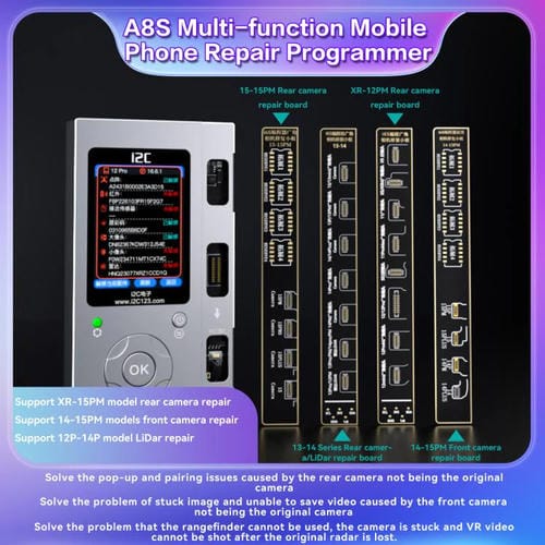 Programador Multifuncional i2C A8S Host Reparação de Telefones