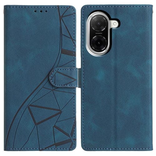 Funda de cuero con relieve triangular para Redmi A5 4G (173,3 mm, azul)