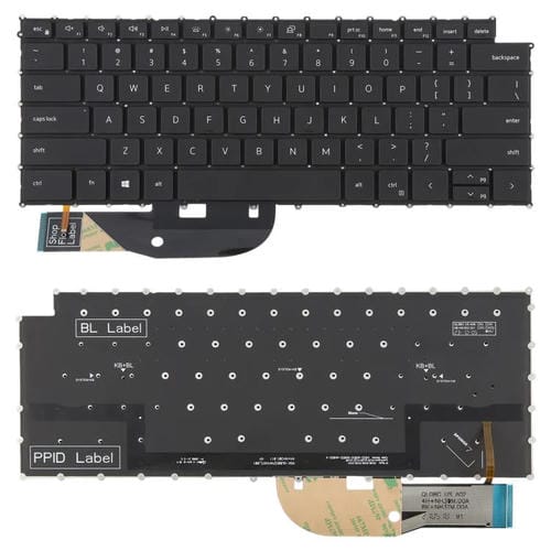 Teclado Retroiluminado Portátil Dell XPS 15 9510 9520 9700 9500 Precision 5560 5760 5750 5550 XPS 17 9700 9720 P91F P92F (Negro) Versión USA