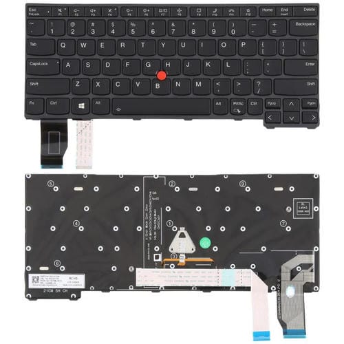 Teclado Retroiluminado Lenovo ThinkPad X13 Gen 2 20WK 20XH X13 Yoga Gen 2 Versão EUA (Preto)