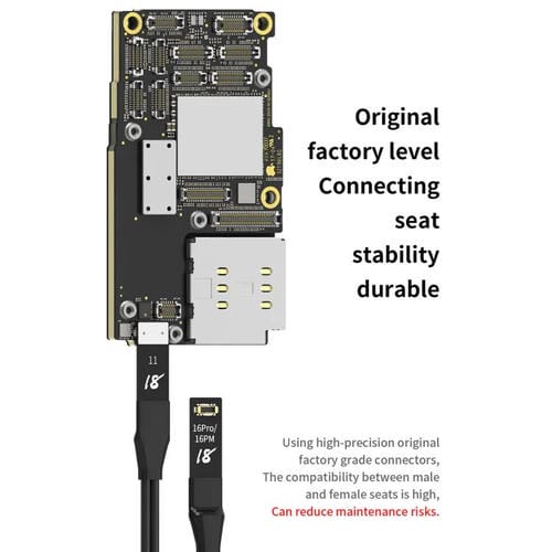 Start- und Reparaturkabel für Apple iPhone 7 bis 16 Pro Max, 18 Typen