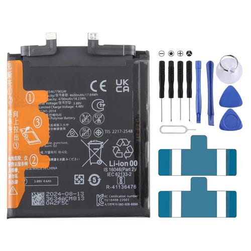Bateria Original para Huawei Mate 50 Pro HB546779EGW de 4600 mAh
