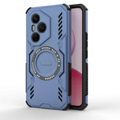 Funda para Honor 400 Pro 5G Global de 160,8 mm con anillo magnético MagSafe y protección contra golpes (azul)
