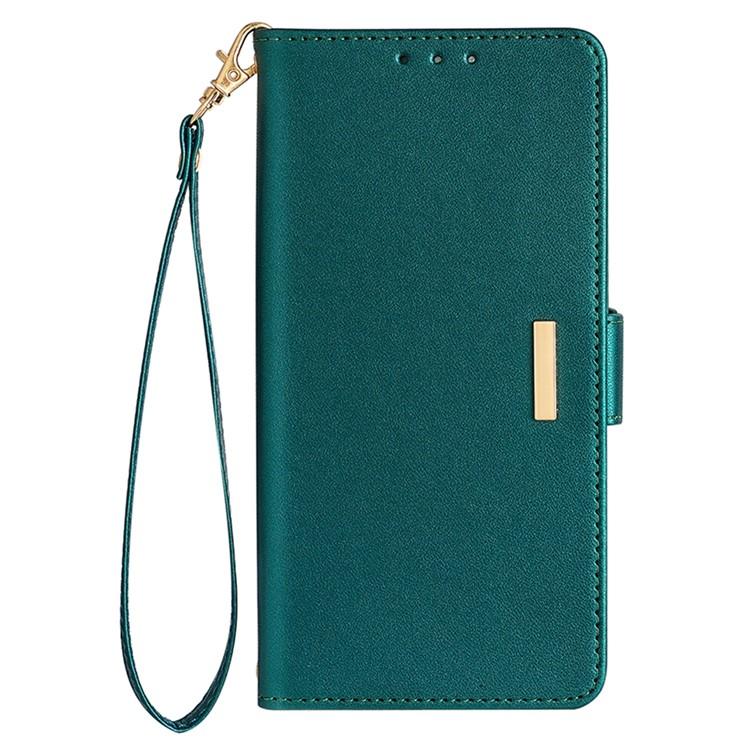 Funda de cuero con cadena cruzada para Samsung Galaxy Xcover 7 Pro 5G (verde)