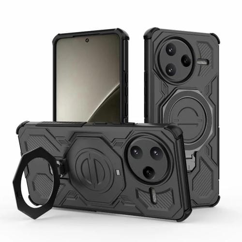 Funda magnética de TPU y PC MagSafe de color sólido para Redmi K80 Pro 5G J-20 (negro)