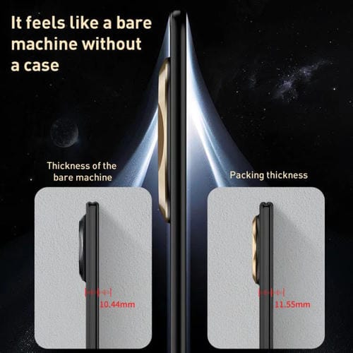 Funda plegable ultrafina con textura sedosa integrada GKK para Huawei Mate X6 (gris)