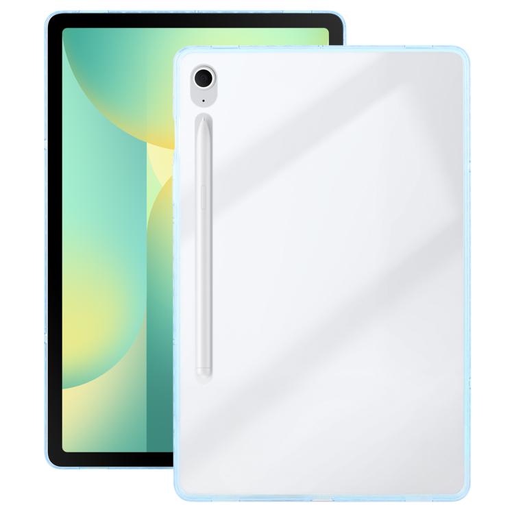 Funda híbrida de TPU y acrílico transparente para Samsung Galaxy Tab S9/S10 FE (azul hielo)
