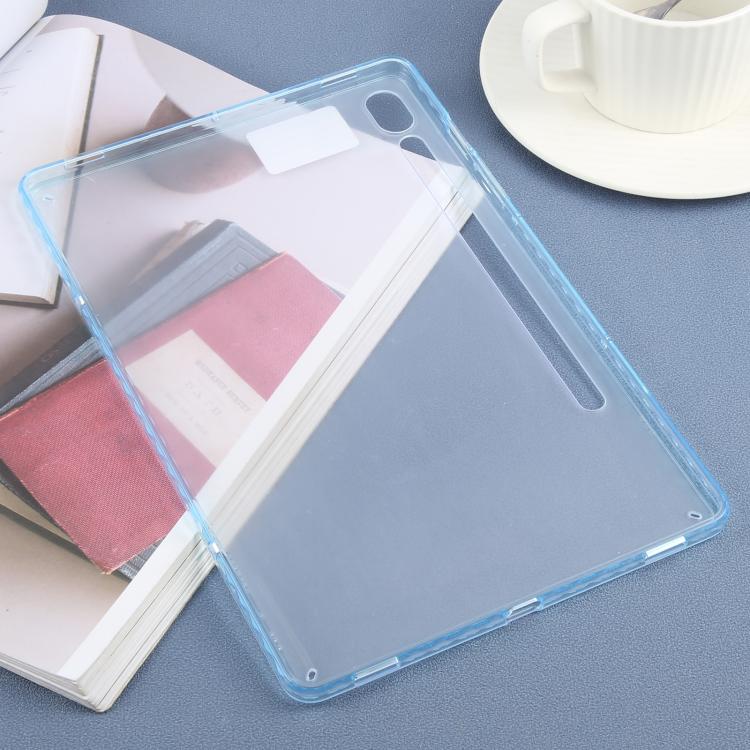 Funda híbrida de TPU y acrílico transparente para Samsung Galaxy Tab S9/S10 FE (azul hielo)