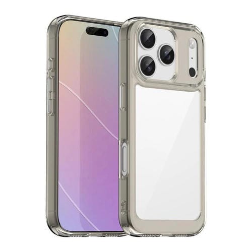 Funda de acrílico y TPU para iPhone 17 Pro (gris transparente)