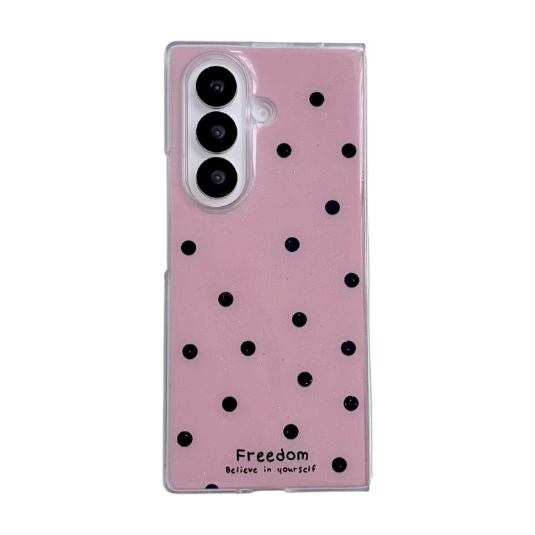 Funda para Samsung Galaxy Z Fold7 5G con diseño de puntos brillantes (rosa y rojo)