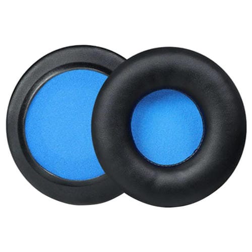 Almohadillas de repuesto de cuero proteico para auriculares Skullcandy HESH 1.0 (negro, azul y rojo) (paquete de 2)
