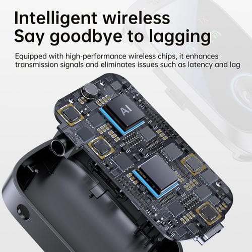 Adaptador de audio inalámbrico 2 en 1 para coche C86S Pro, receptor y transmisor de audio de 3,5 mm (negro)