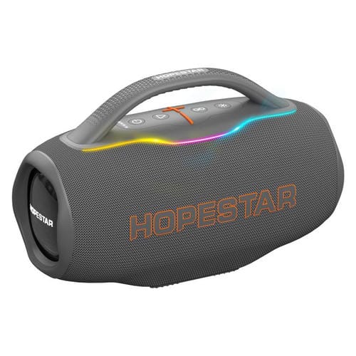Altavoz Bluetooth portátil HOPESTAR H87 de 70 W para exteriores, resistente al agua, compatible con conector de 3,5 mm (gris)