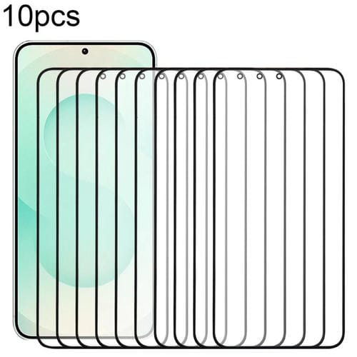 Glass Lens Outer Front Screen Samsung Galaxy S25+ SM-S936B with OCA Adhesive (10 Units)