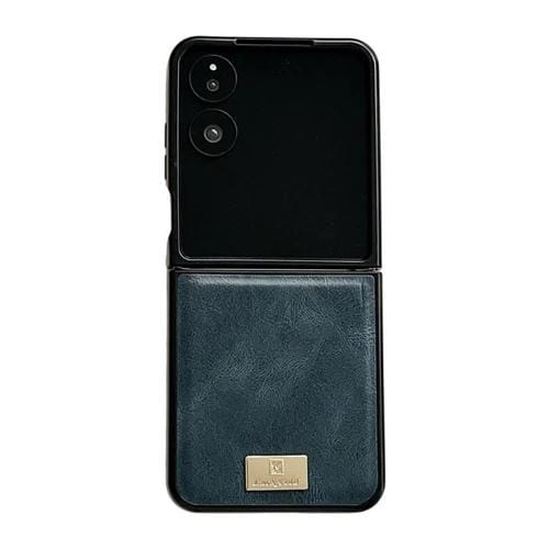 Funda de PU con textura Crazy Horse para Xiaomi Mix Flip 2 (azul)