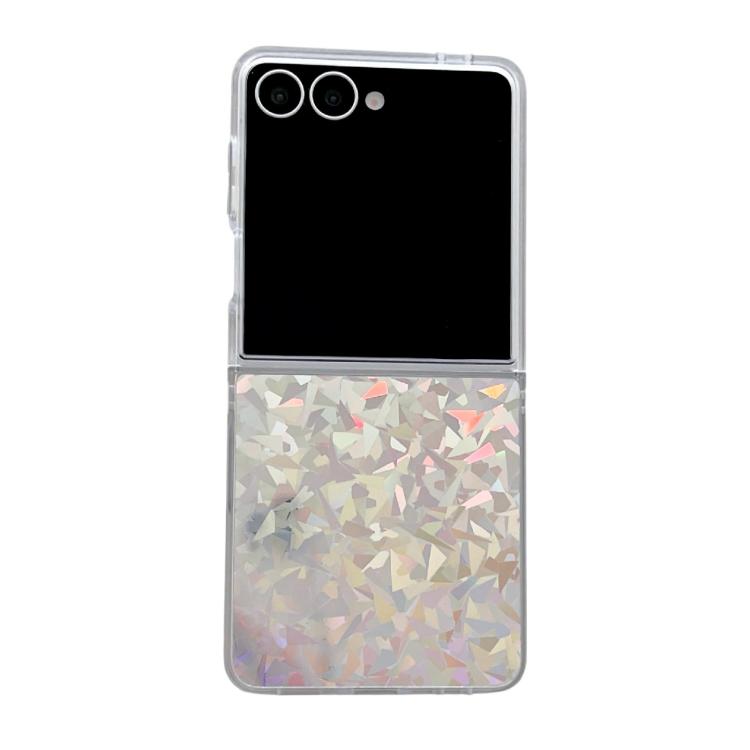 Funda plegable de PC con borde transparente para Samsung Galaxy Z Flip7 5G (Luces del Norte)