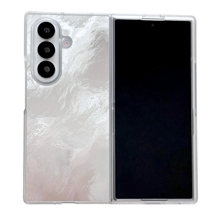 Funda plegable de PC con borde transparente para Samsung Galaxy Z Fold7 5G (Glacier)