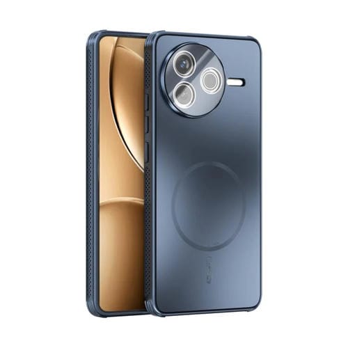 Funda MagSafe esmerilada con disipación de calor y película para lente para Redmi K80 ABEEL (azul oscuro)