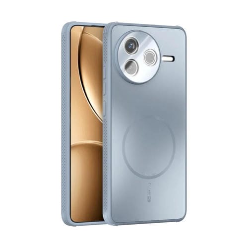 Funda MagSafe esmerilada con disipación de calor y película para lente para Redmi K80 ABEEL (azul claro)