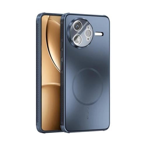 Funda ABEEL MagSafe esmerilada con disipación de calor y película para lente para Redmi K80 Pro 5G (azul oscuro)
