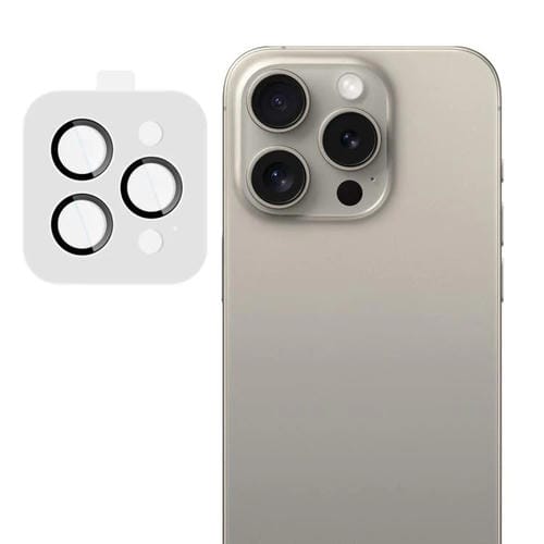 Funda para iPhone 15 Pro / 15 Pro Max con película de cristal imak para lente de cámara trasera, versión exclusiva con autoposicionamiento