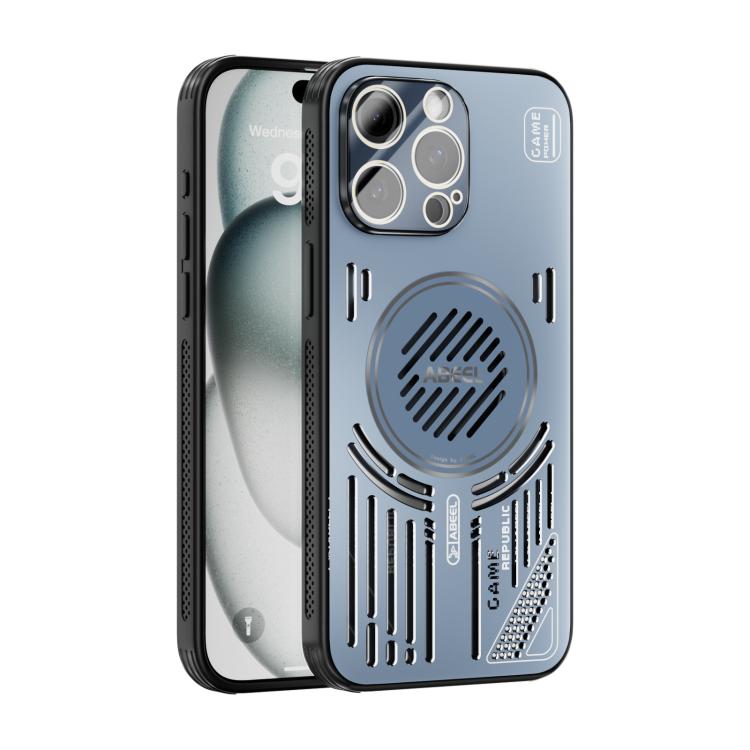 Funda para iPhone 14 Pro Max ABEEL Ice Fox Series con disipador de calor Magsafe (azul)