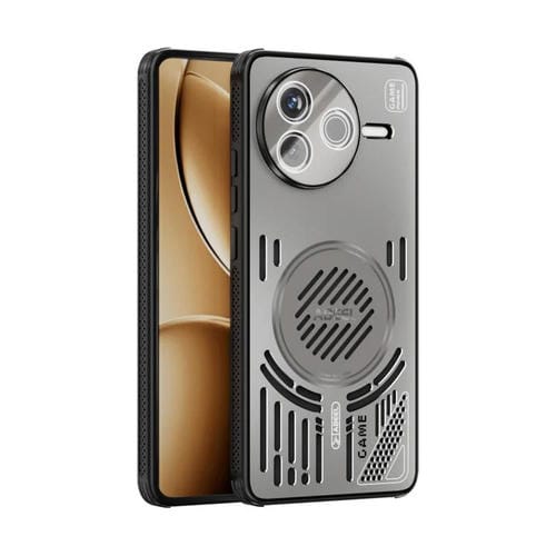 Funda para Redmi K80 ABEEL Ice Fox Series con disipador de calor Magsafe (gris titanio)