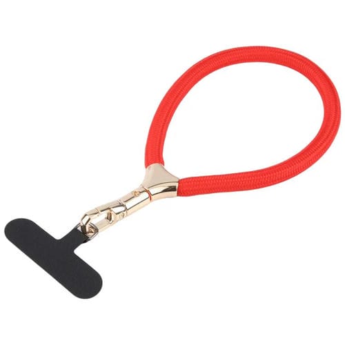 8mm Adjustable Gold Buckle Wrist Short Strap Anti-lost Mobile Phone Lanyard(Red)