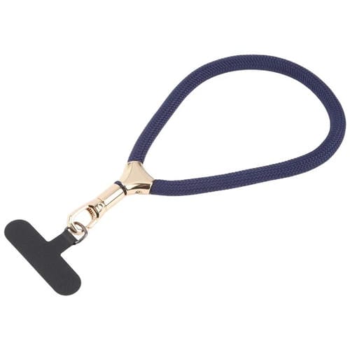 8mm Adjustable Gold Buckle Wrist Short Strap Anti-lost Mobile Phone Lanyard(Midnight Blue)