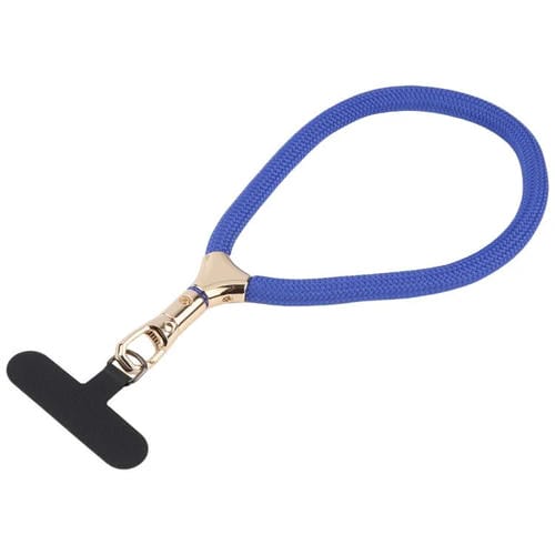 8mm Adjustable Gold Buckle Wrist Short Strap Anti-lost Mobile Phone Lanyard(Dark Blue)