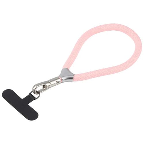8mm Adjustable Silver Buckle Wrist Short Strap Anti-lost Mobile Phone Lanyard(Pink)